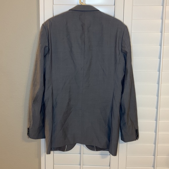 Boss Hugo Guabello Grey double vented blazer jacket size 42L 2 button closure - Picture 5 of 17